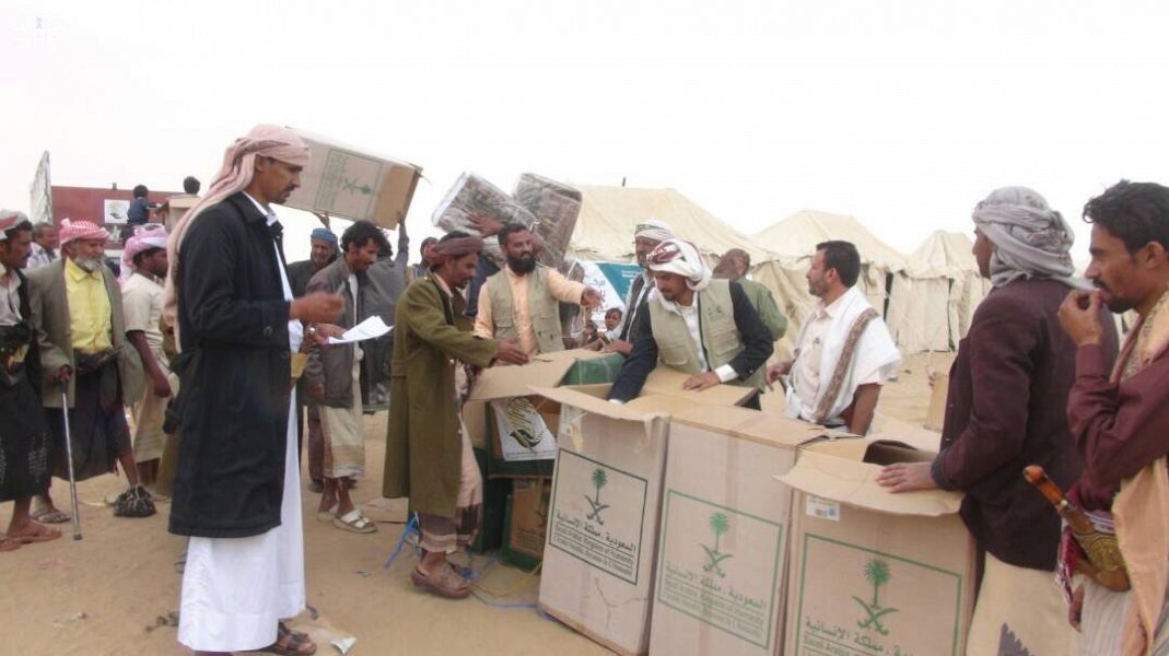 مساعدات غذائية وإيوائية سعودية 