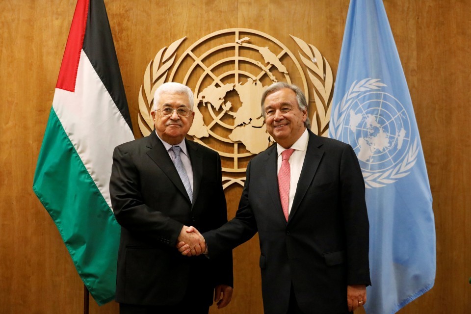 الرئيس الفلسطيني يلتقي أمين عام الأمم المتحدة
