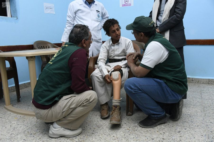 1,839 مستفيدًا يمنيًا من خدمات مراكز الأطراف الصناعية التابعة لمركز الملك سلمان للإغاثة خلال ثلاثة أعوام