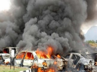 تفجير سيارتين بنغازي 