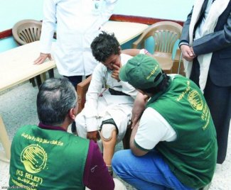  عمليه جراحية يجريها الفريق الطبي الممول من مركز الملك سلمان للإغاثة في مأرب