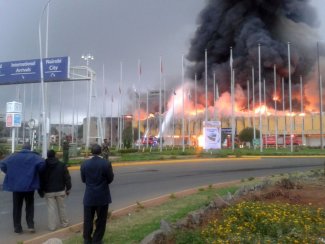 حريق في كينيا