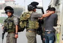 قوات الاحتلال تعتقل أربعة فلسطينيين من محافظة نابلس