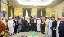 الدكتور السديس يستقبل سماحة مفتي عام المملكة و الأمين العام لرابطة العالم الإسلامي
