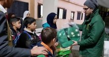 مركز الملك سلمان للإغاثة يوزع حقائب على الطلاب السوريين بمحافظتي الشمال وعكار اللبنانيتين 