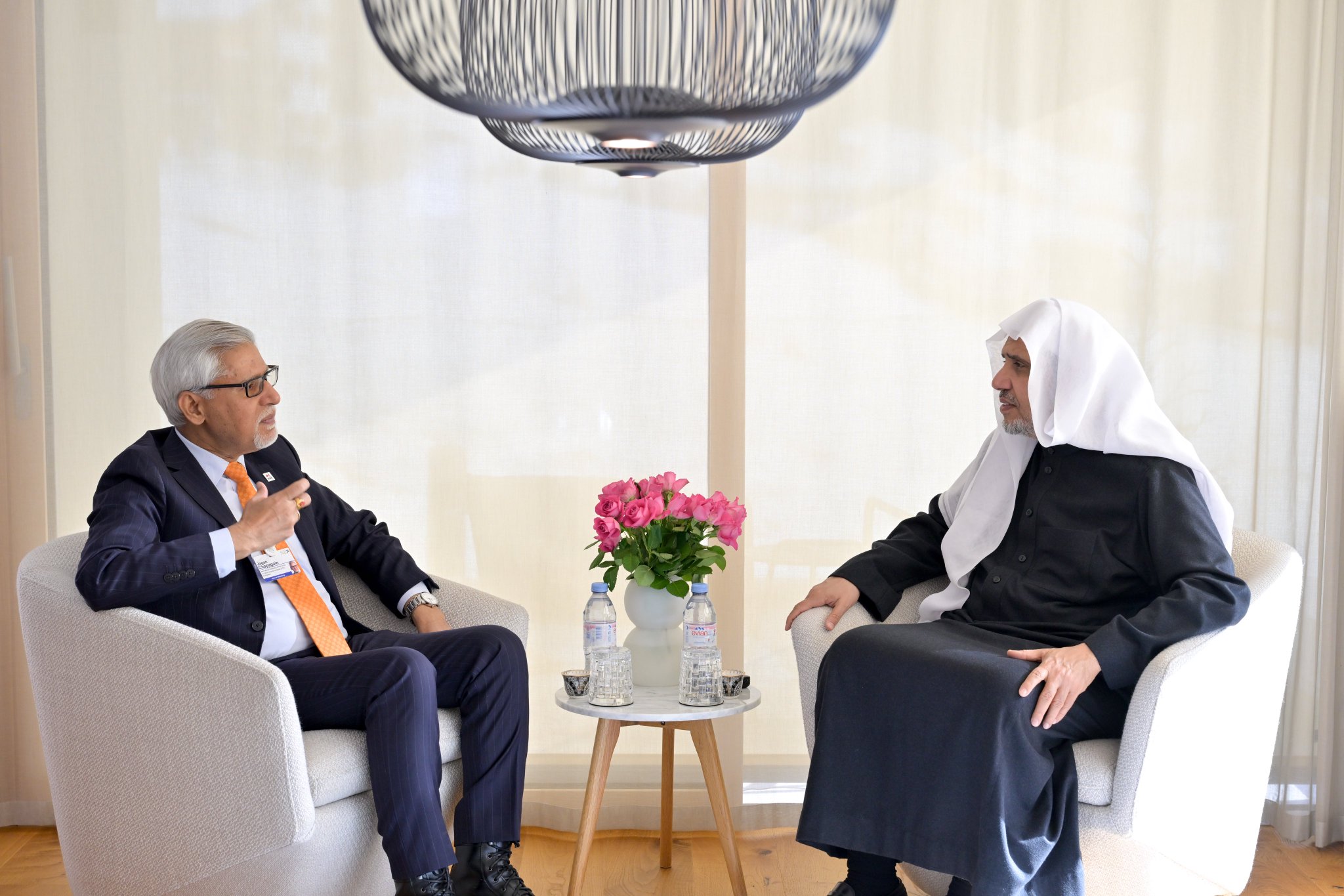 H.E. Sheikh Dr. Mohammed Al-Issa, Secretary-General, met at his residence with Mr. Jagan Chapagain, the Secretary-General of the (IFRC)