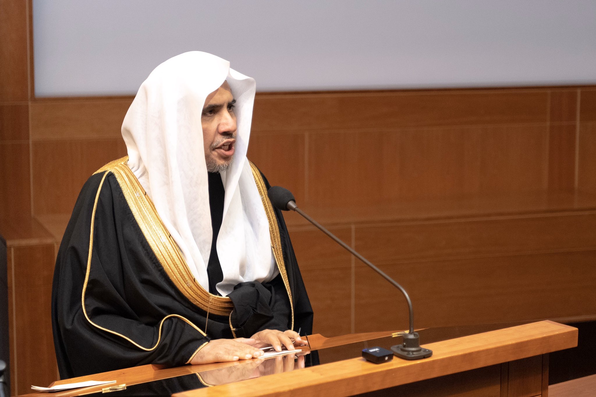 امریکی یوٹاہ اسٹیٹ یونیورسٹی کے ادارہ نے عزت مآب شیخ ڈاکٹر محمد العیسی کو لیکچر کے لئے مدعو کیا