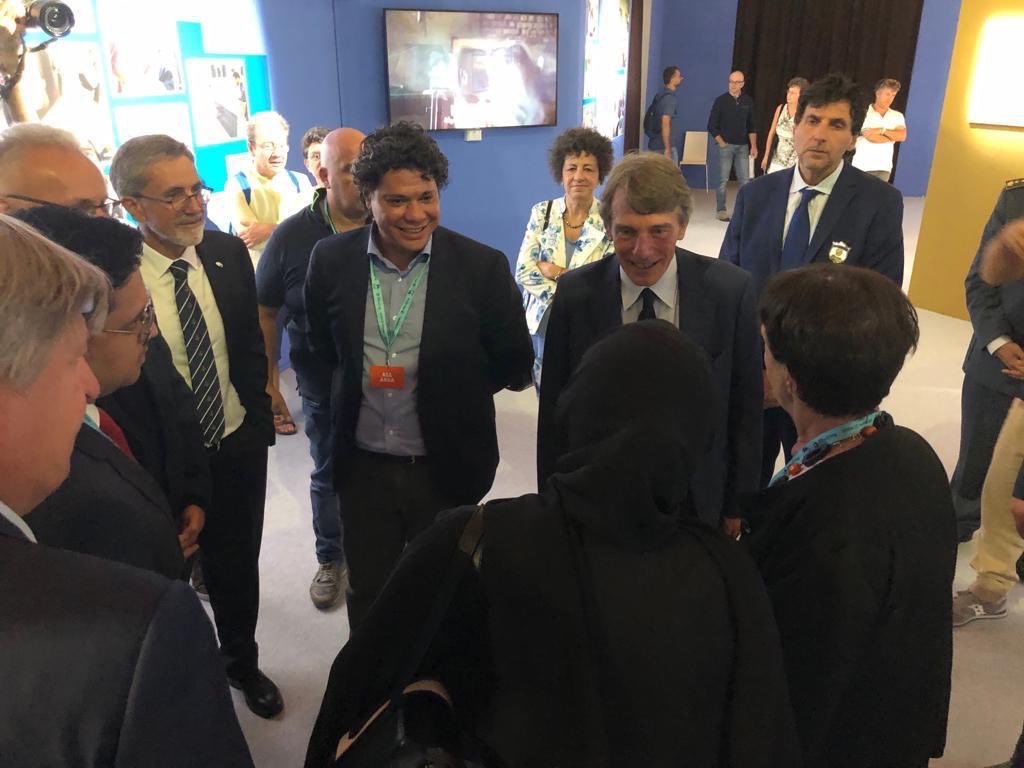Le Président du Parlement Européen M. David Sassoli a exprimé sa fierté quant à son amitié avec le D.Mohammad Alissa lors du Forum Mondial Rimini en attendant sa visite au Parlement pour une conférence.