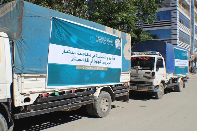 The MWL distribution more than 4,000 food baskets in Afghanistan earlier this year
