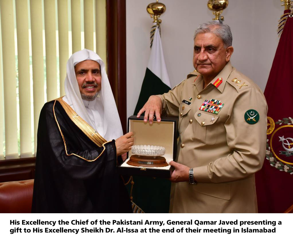 HE Dr. Mohammad Alissa met Pakistan’s Chief of the Army Staff, GEN Qamar Bajwa, in Islamabad