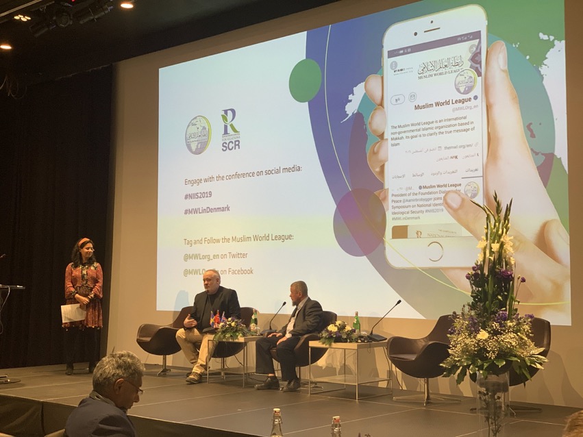 Author Gísli Jökull Gíslason from Iceland, and Danish Imam Abdul Wahid Pedersen discuss the importance of fostering a sense of belonging and being a part of a greater community within a national identity during the third panel at today's symposium.NIIS2019 MWL in Denmark