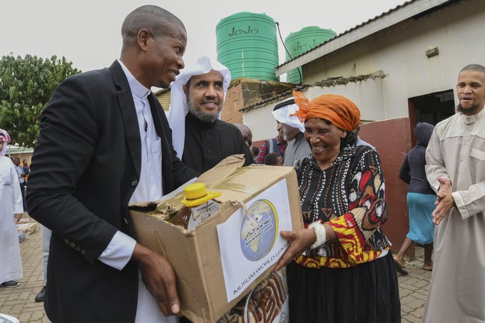 Delivering food aid is one of the MWL's primary humanitarian endeavors