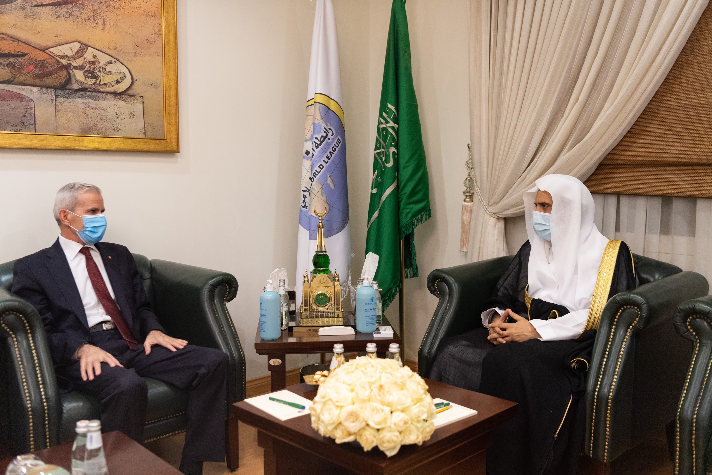 Dr. Mohammad Alissa hosted several ambassadors at the Muslim World League headquarters 