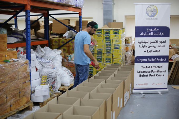 The Muslim World League continues to provide relief to the people of Lebanon following the tragic explosion earlier this month