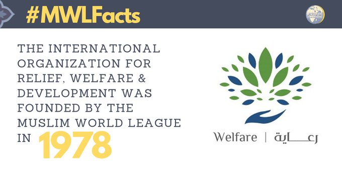 MWL founded the International Organization for Relief, Welfare & Development in 1978 to strengthen its capabilities to deliver critical humanitarian aid around the world