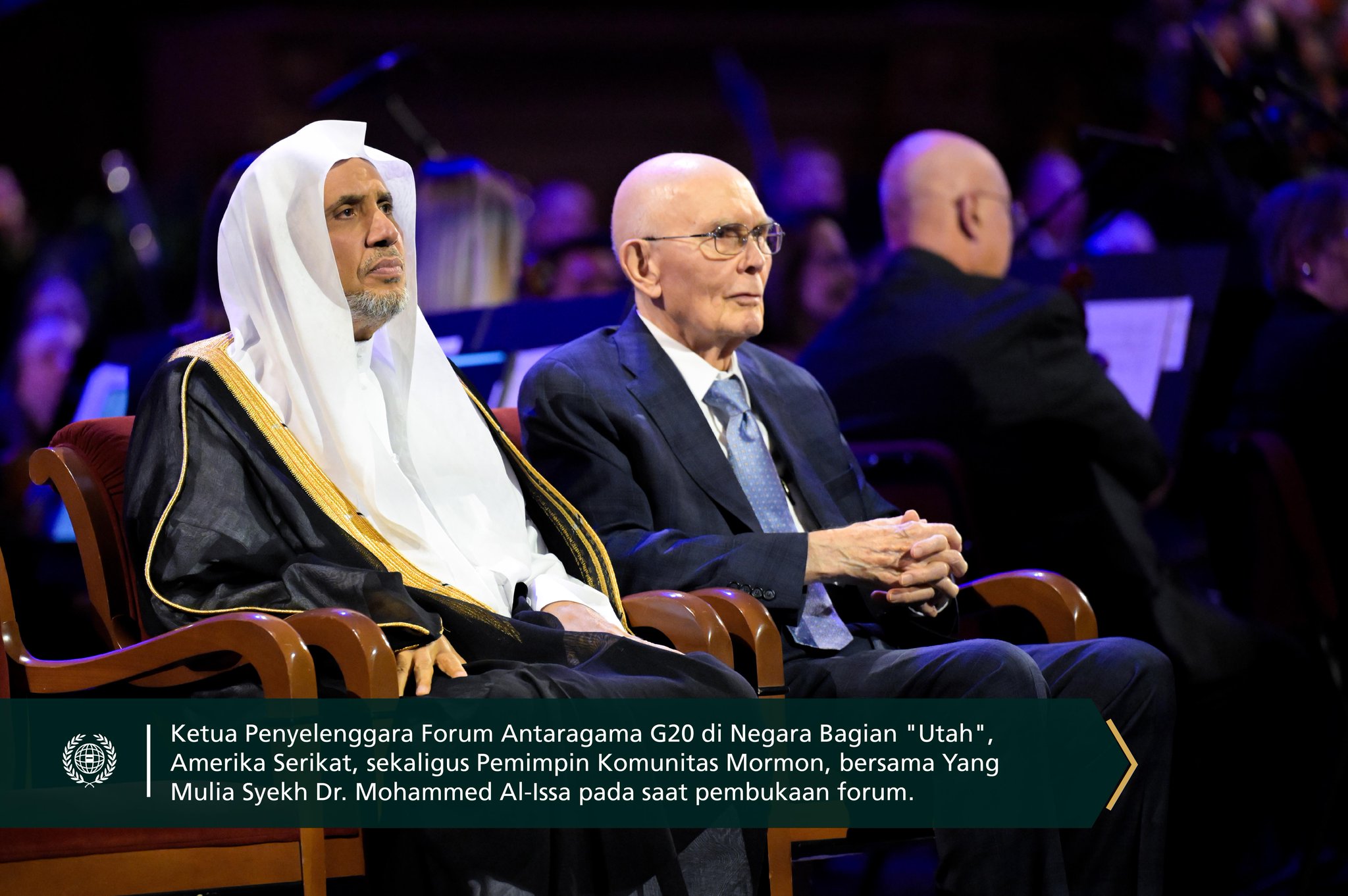 Kemarin, dengan dihadiri oleh para pemuka agama beserta perwakilannya dari seluruh dunia:  Negara Bagian "Utah", Amerika Serikat, menjadi tuan rumah Forum Antaragama G20, yang KTT-nya diselenggarakan di Amerika Serikat