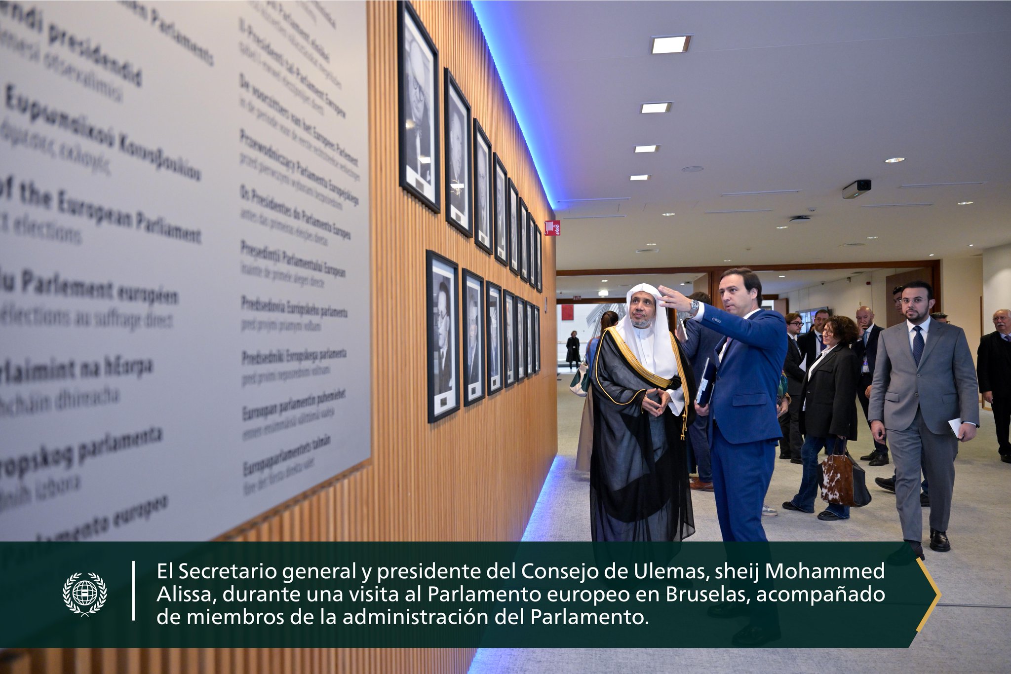 Anoche, el Secretario general, sheij Mohammed Alissa , se reunió en Bruselas con representantes del Parlamento Europeo y sus colaboradores
