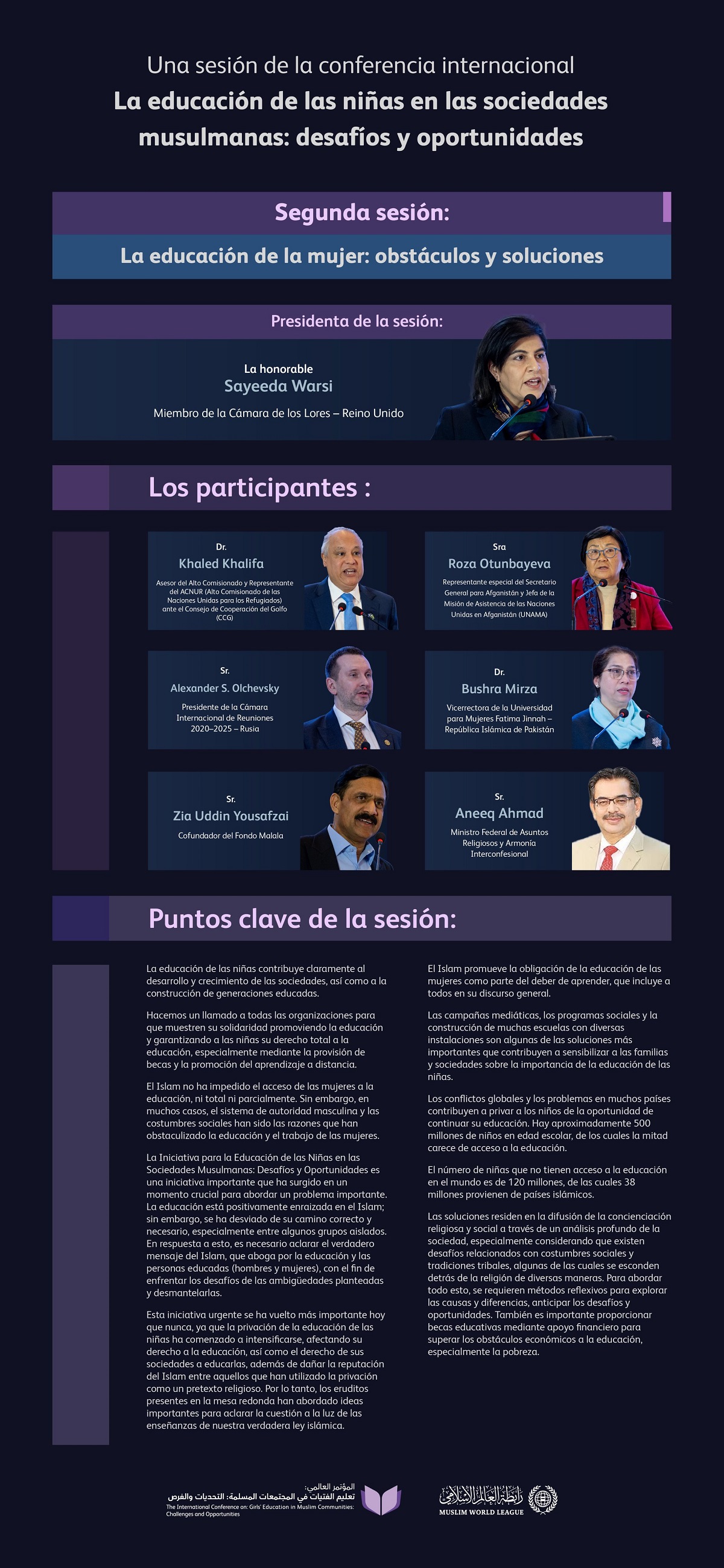 Descubra las principales ideas abordadas durante la segunda sesión de la iniciativa EducacionDeNiñas en las sociedades musulmanas, así como los principales resultados.