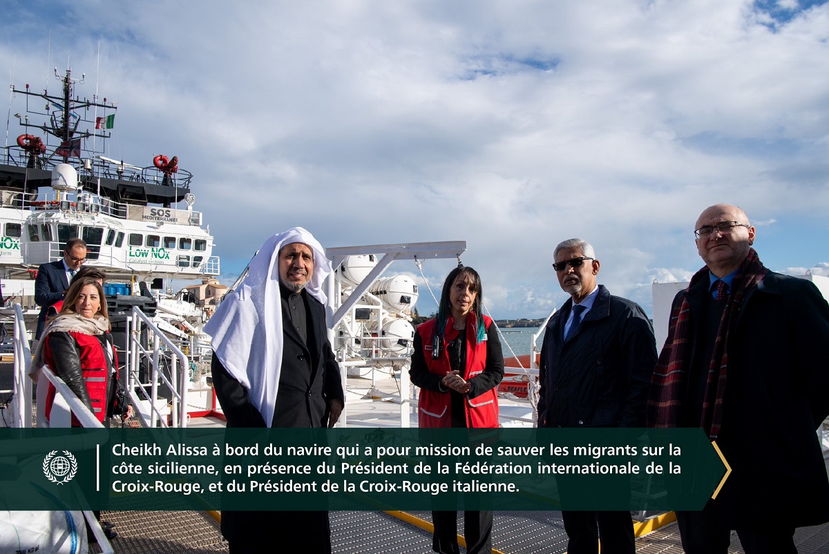 Le premier événement du genre : Confirmant le partenariat stratégique à bord de l'Ocean Viking, le navire humanitaire le plus renommé au monde :