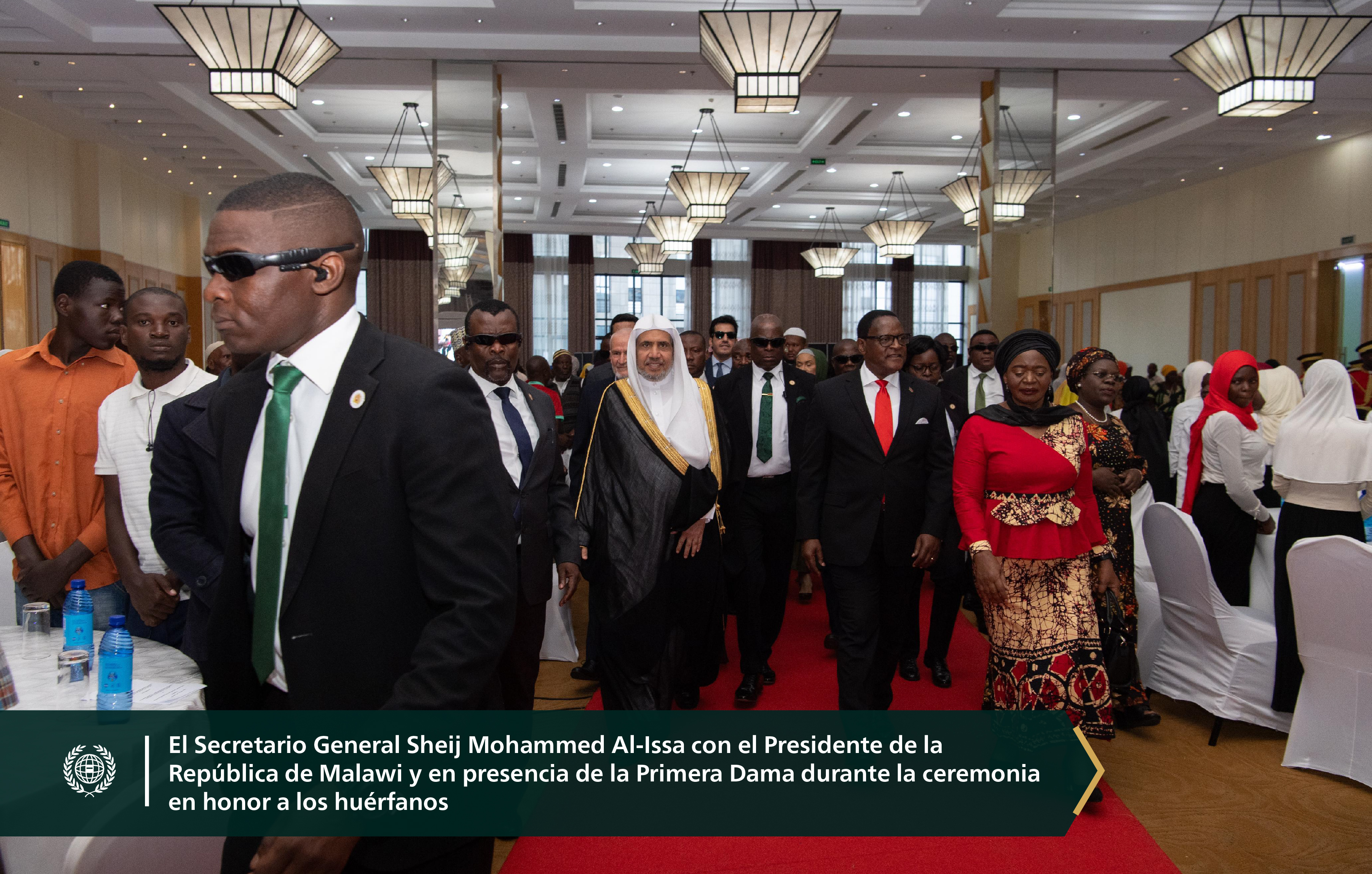 En homenaje a los 6000 huérfanos atendidos por la Liga, la Liga del Mundo Islámico celebró sus programas para huérfanos en la República de Malawi