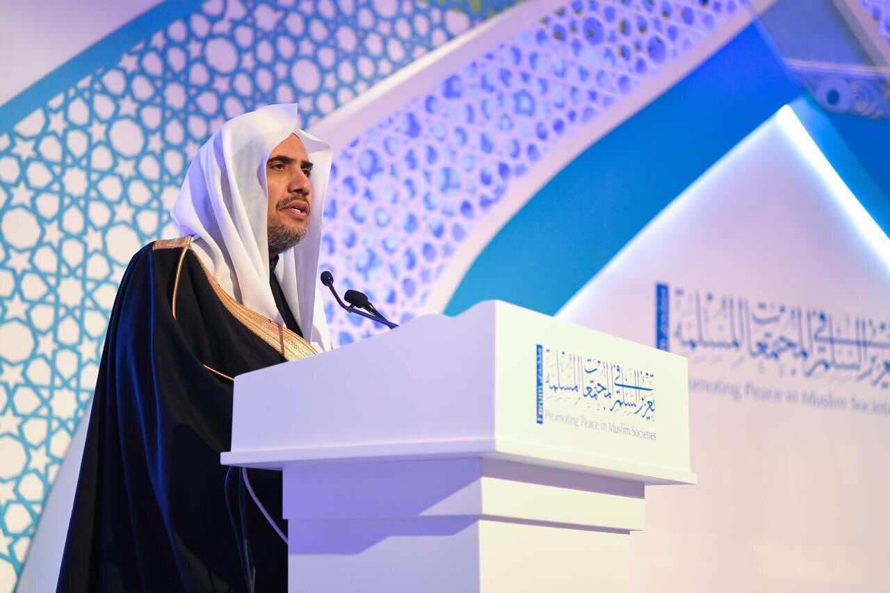 معالي الأمين العام مخاطباً المؤتمر العالميّ لـ منتدى تعزيز السلم في  أبوظبي