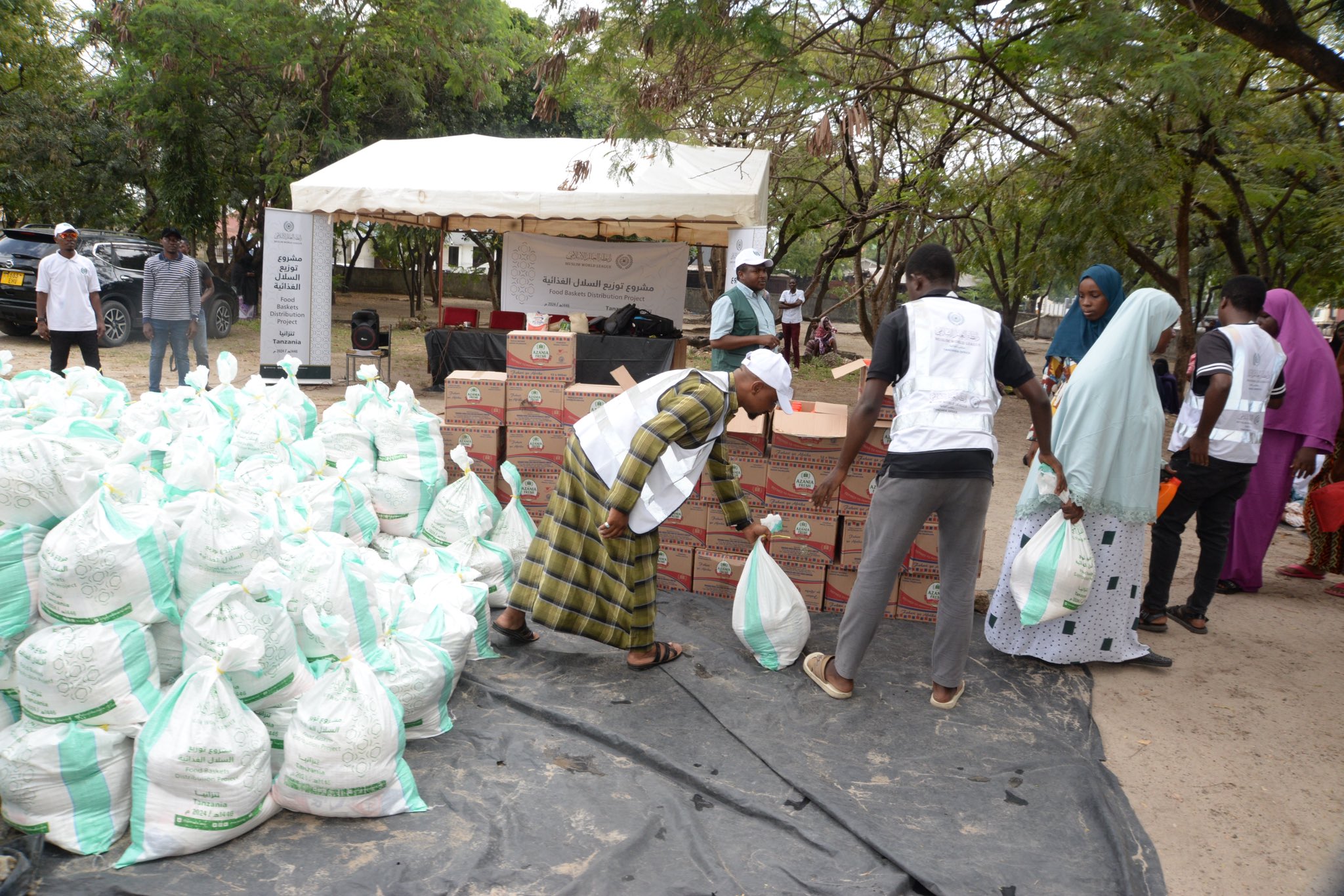 Kampanye bantuan darurat yang baru saja diselesaikan oleh Liga Muslim Dunia di Kota Dar es Salaam, Republik Tanzania