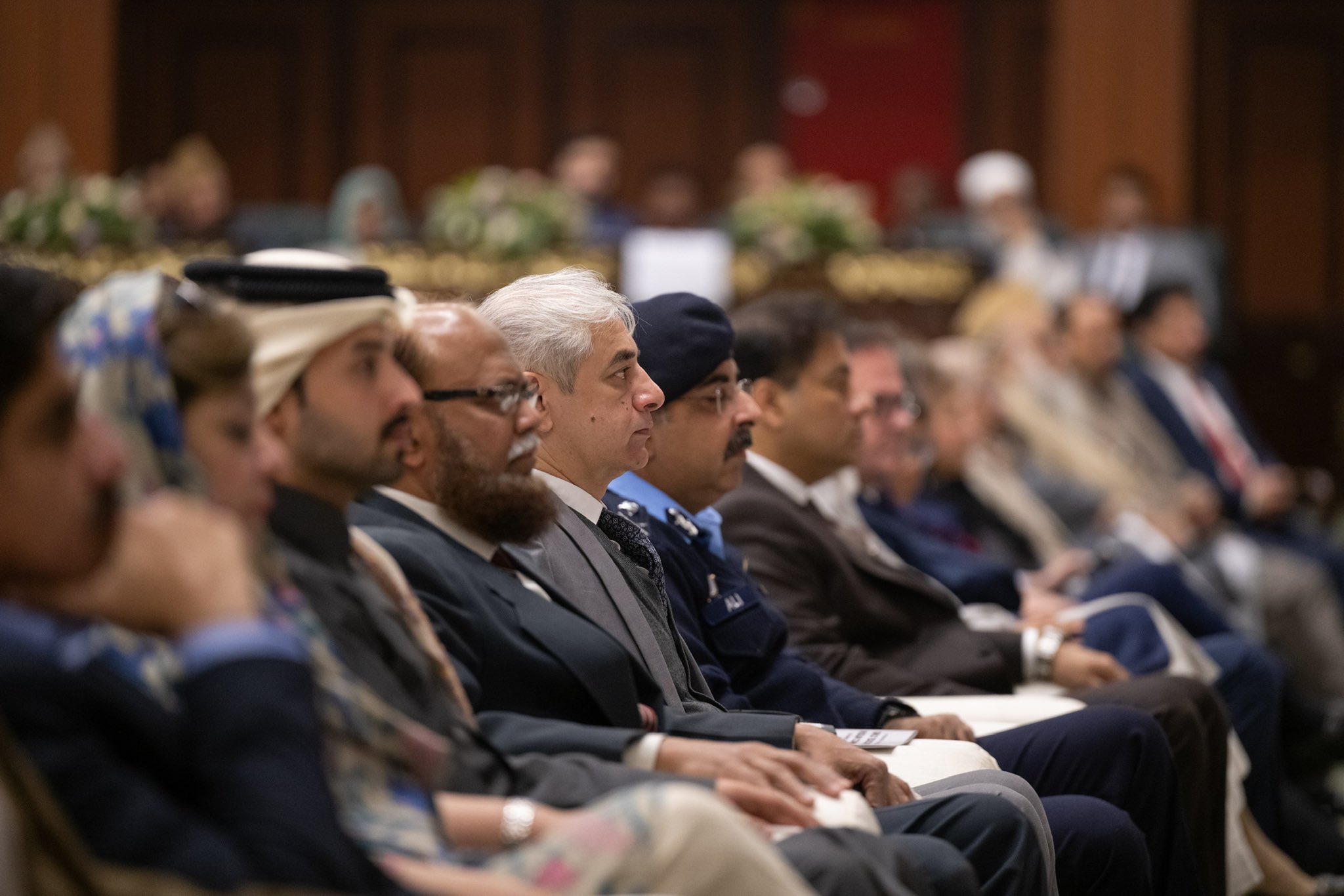 El Secretario General, Presidente de la Comisión de Ulemas, el Sheij Mohammed Al-Issa , durante el lanzamiento de la conferencia EducacionDeNiñas en las sociedades musulmanas desde la capital de Pakistán, Islamabad: