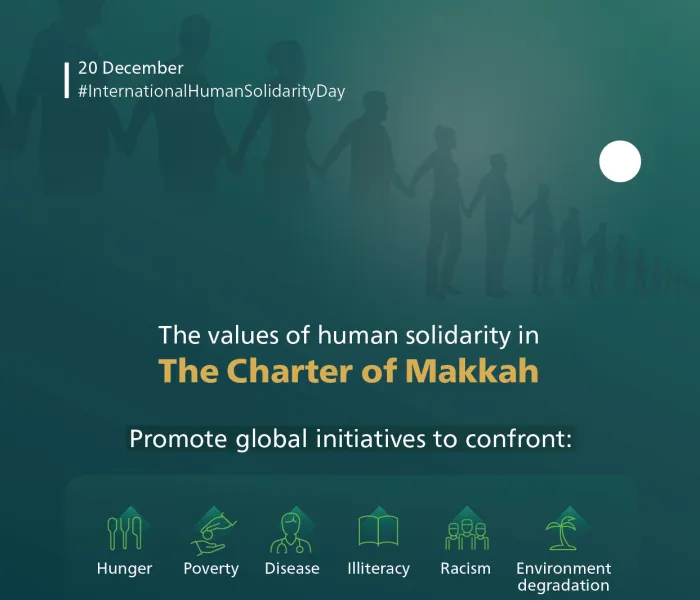 The Charter Of Makkah includes principles on strengthening governmental, national and international solidarity to preserve human rights and dignity.