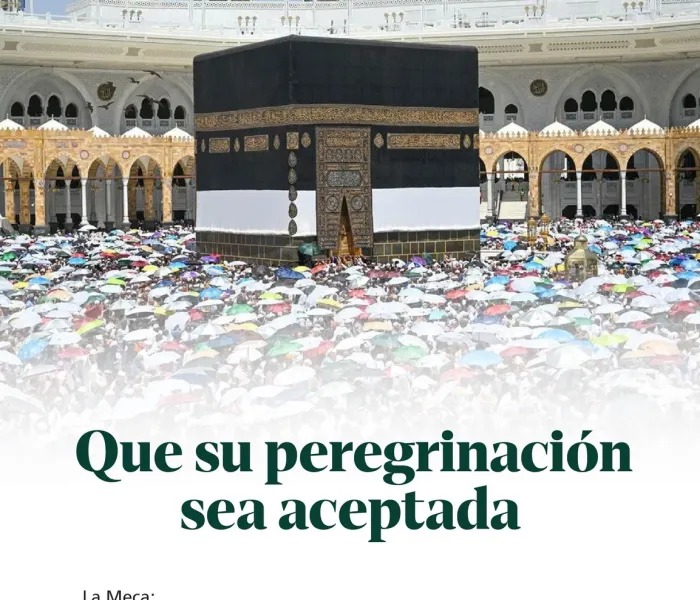 Felicitaciones de la Ligadel Mundo Islamico con motivo del éxito del Hajj de este año 2026.
