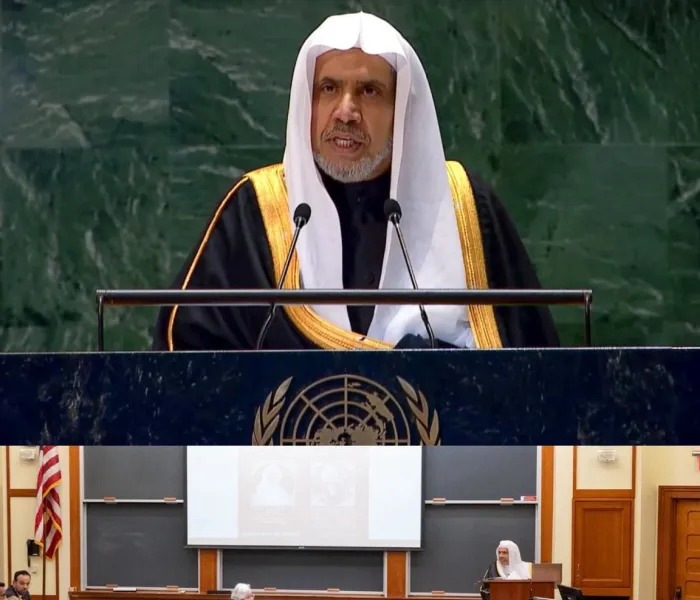 تُواصِلُ ⁧‫رابطة العالم الإسلامي‬⁩ حضورَها المُؤثِّرَ في أبرز المنصات البحثيّة والفكريّة وكبرى المحافل الدوليّة، بخطابٍ إسلاميٍّ رصينٍ يُجسِّدُ سماحةَ دينِنا الحنيف، ويُبرِز قِيَمه الداعيةَ إلى التعايُش والسَّلام، وبناء جُسور التفاهم بين الأُمَم والشعوب، انطلاقًا من مُشترَكاتهم الإنسانية، ومصالحهم البينيّة