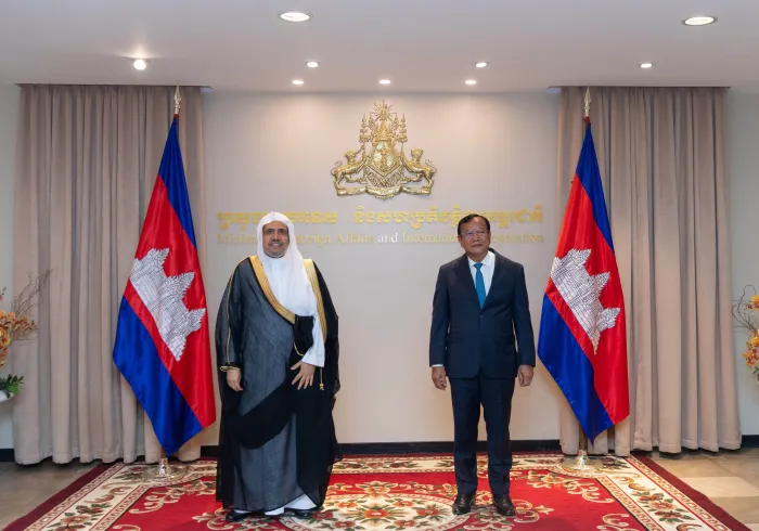 Mohammad Alissa rencontre Mr. Prak Sokhonn le Vice-Premier Ministre et Ministre des Affaires étrangères et de la Coopération internationale