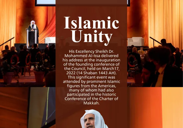 His Excellency Sheikh Dr.Mohammed Al-issa , Secretary-General of the Muslim World League (MWL) and Chairman of the Organization of Muslim Scholars, presided over the Council of Islamic Leaders in North and South America, which convened in Washington