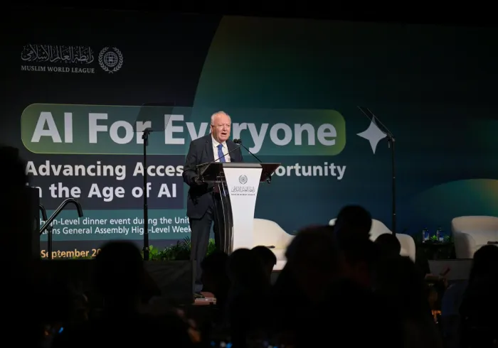 H.E. Mr. Miguel Moratinos, High Representative for the United Nations Alliance of Civilizations, delivering his remarks at the opening session of the MWL event, AI for Everyone