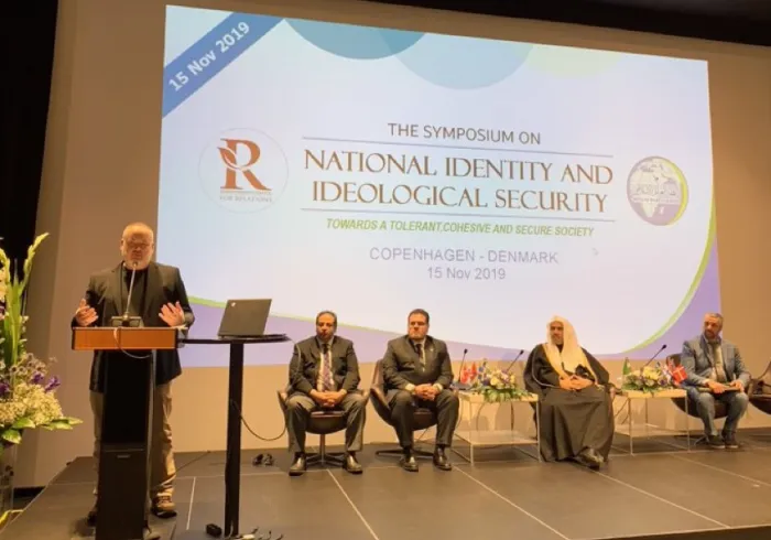 "A day like this makes us better people. We can be inspired by each other and think bigger about the issues we face in society." Author Gísli Jökull Gíslason speaks at the Symposium on National Identity and Ideological Security NIIS2019 MWL in Denmark