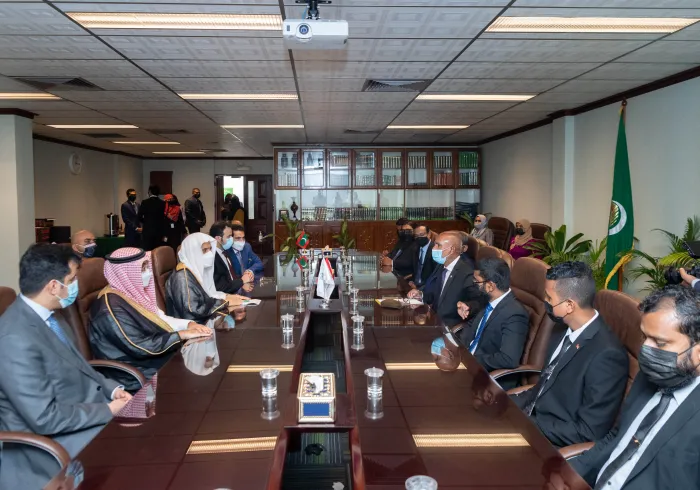 MohammadAlissa a rencontré Ahmed Zahair Ministre des Affaires islamiques aux Maldives afin de traiter de sujet d’intérêt commun