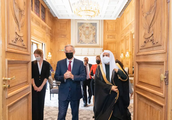 Mohammad Alissa a rencontré l’ancien premier ministre britannique Tony Blair.