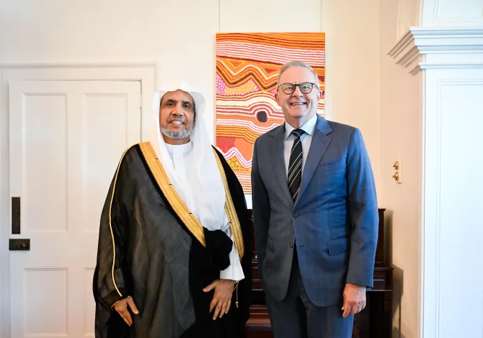 Australian Prime Minister Receives Secretary-General of the Muslim World League (MWL)