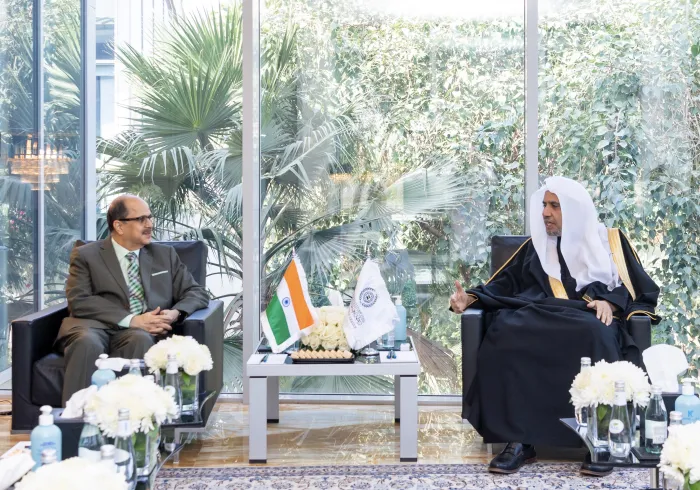 Cheikh Mohammad Alissa a reçu M. Wassef Saeed l’Ambassadeur de la République de l’Inde auprès du Royaume d’Arabie Saoudite. 