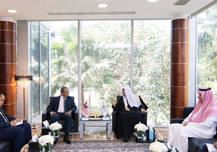 Sekjen LMD, Ketua Asosiasi Ulama Muslim, Dr.Mohammad Alissa bertemu dengan Duta Besar Malaysia untuk KSA, Tn. Wan Zaidi Abdullah.