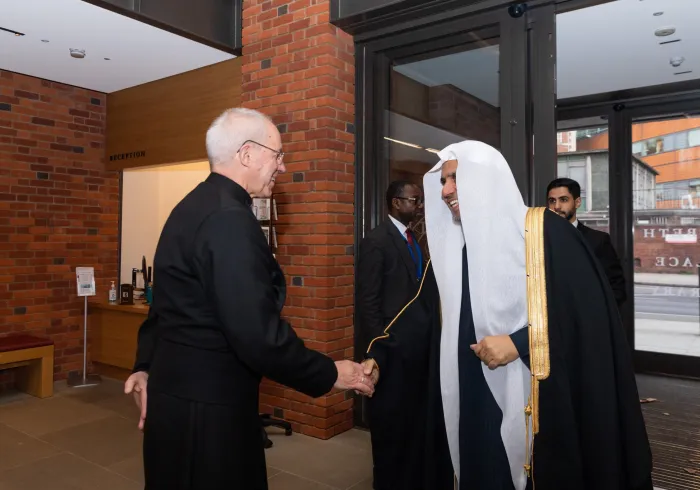 HE Justin Welby, Archbishop of Canterbury, hosted HE Sheikh Dr.Mohamma Alissa, the SG of the MWL, for lunch at Lambeth Palace, London