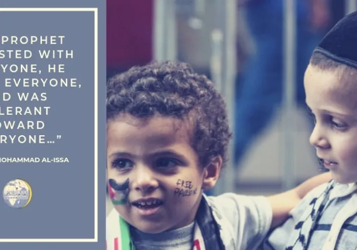 The Prophet taught us how to interact with everyone around us. To honor his Hadith we must follow his example and treat everyone with compassion, humanity, and with love. Muslim World League