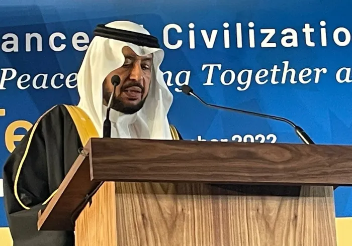 سیکرٹری جنرل شیخ ڈاکٹر ‫#محمد_العیسی‬ کے نمائندے ڈاکٹر عبد الرحمن الزید نے مراکش کے شہر فاس میں اقوام متحدہ کے سیکرٹری جنرل کی موجودگی میں اقوام متحدہ کے تہذیبوں کے اتحاد فورم کے وزارتی مرکزی اجلاس میں شرکت کی۔