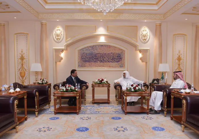 Le Secrétaire Général Mohammad Alissa a reçu le président du Conseil suprême de régulation des médias (SCMR) en Égypte, M. Karam Jabr 