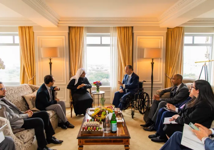 HE Dr. Mohammad Alissa engaged with leaders committed to collaborating on the most challenging problems facing society today to build a better future for all