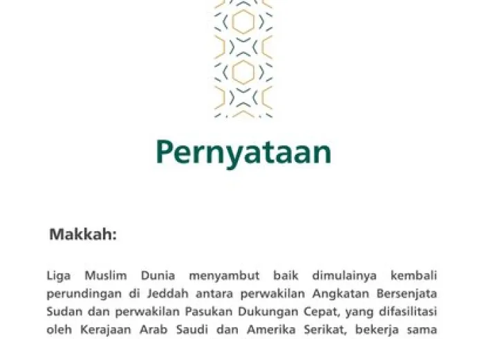 Pernyataan dari Liga Muslim Dunia: