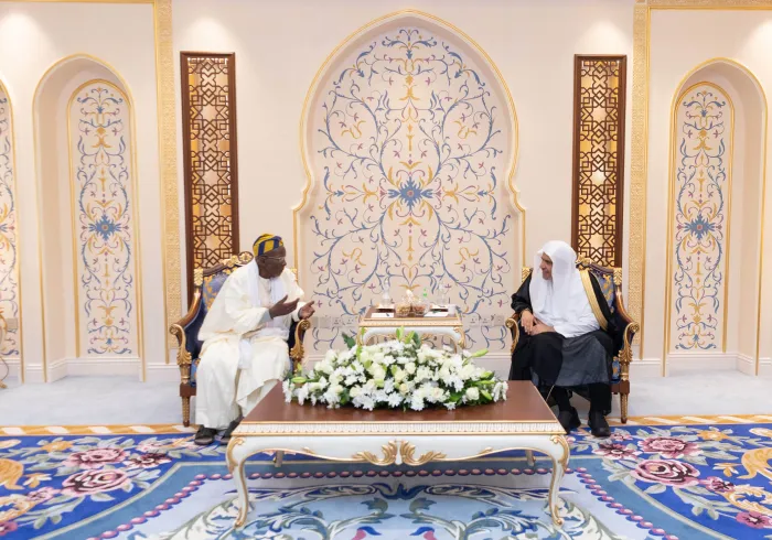 Mohammad Alissa, a reçu au siège de la LIM à La Mecque, le Président de l'Union Islamique Africaine