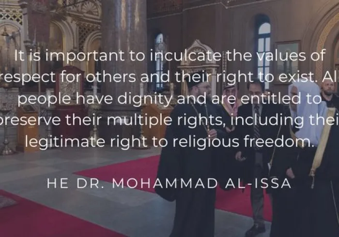  Interfaith respect and cooperation are necessary to attain a more peaceful world and fight the evils of extremism