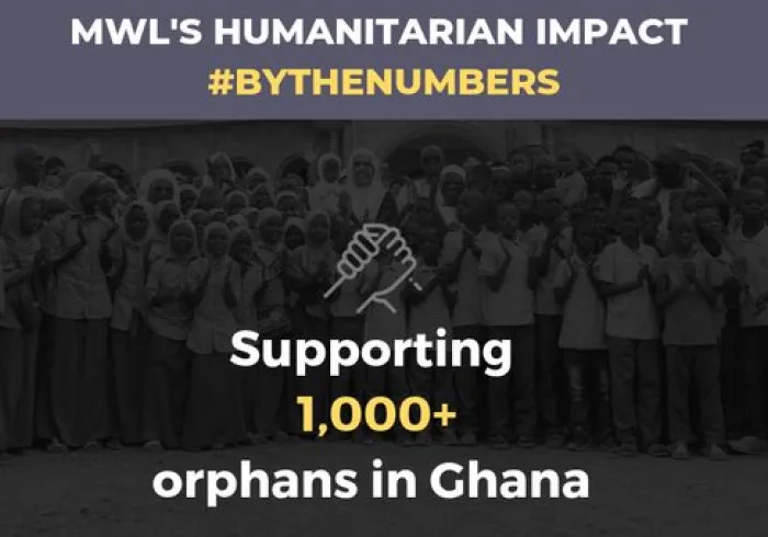 MWL provides education, shelter, food and clothing to more than 1,000 orphans in Ghana