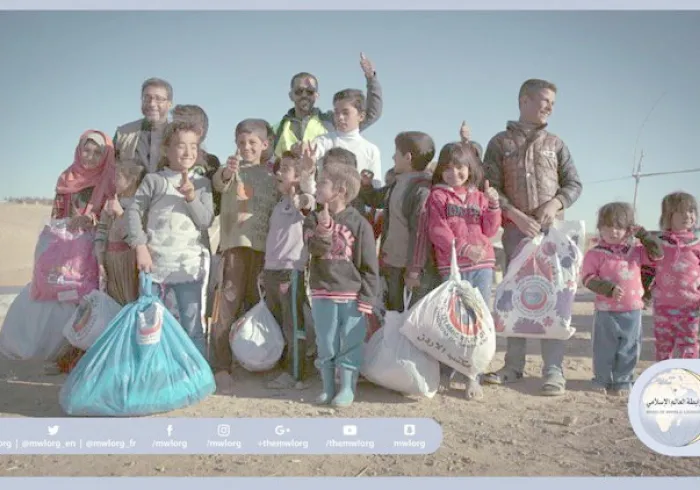 The MWL shares the happiness of Syrian refugees. Its mission is to continue to alleviate their sufferings by providing food and medicine