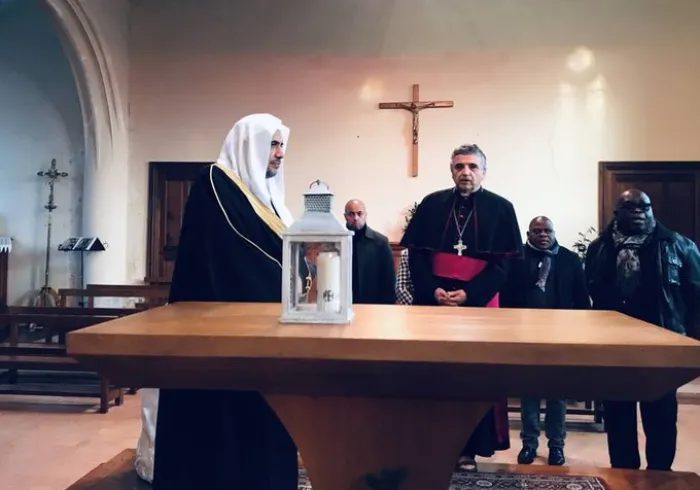 HE Dr. Mohammad Alissa laid a wreath at the Church of Saint-Étienne-du-Rouvray as a tribute to Fr
